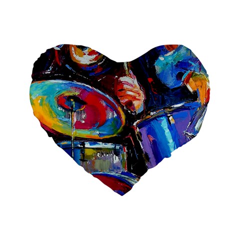 Dram Abstrak Standard 16  Premium Heart Shape Cushion  from ArtsNow.com Front