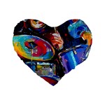 Dram Abstrak Standard 16  Premium Heart Shape Cushion 