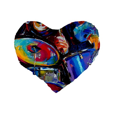 Dram Abstrak Standard 16  Premium Heart Shape Cushion  from ArtsNow.com Back