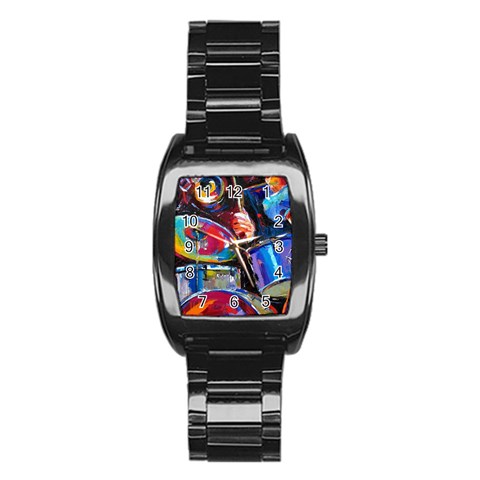 Dram Abstrak Stainless Steel Barrel Watch from ArtsNow.com Front