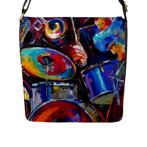 Dram Abstrak Flap Closure Messenger Bag (L) from ArtsNow.com Front