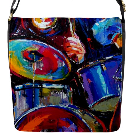 Dram Abstrak Flap Closure Messenger Bag (S) from ArtsNow.com Front