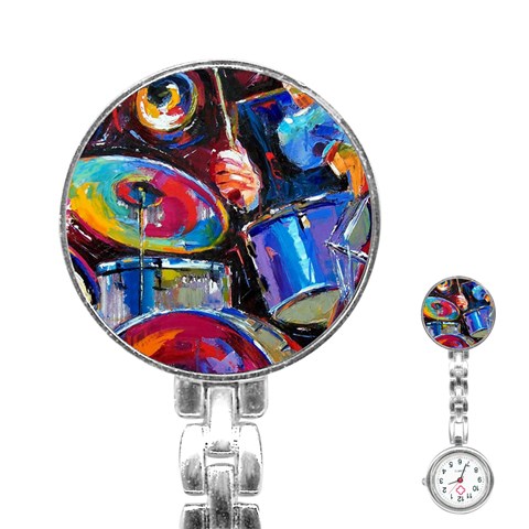 Dram Abstrak Stainless Steel Nurses Watch from ArtsNow.com Front