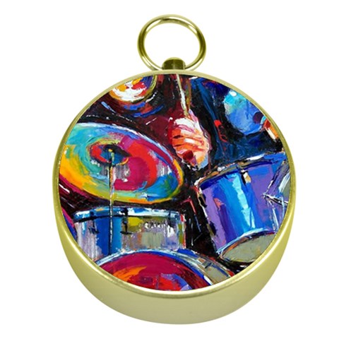 Dram Abstrak Gold Compass from ArtsNow.com Front