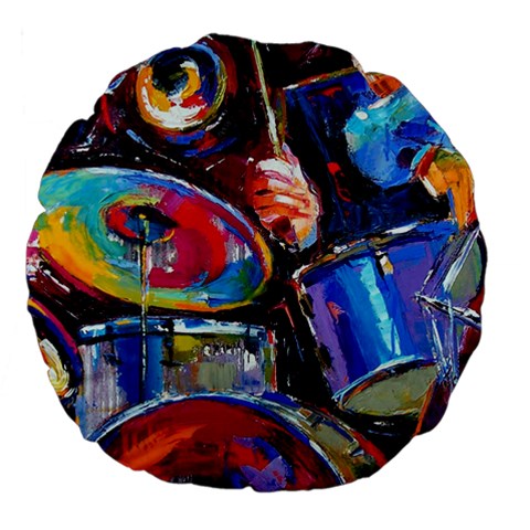 Dram Abstrak Large 18  Premium Flano Round Cushion  from ArtsNow.com Front