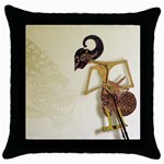 Gunungan Wayang Wallpaper Throw Pillow Case (Black)