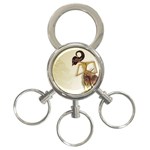 Gunungan Wayang Wallpaper 3-Ring Key Chain