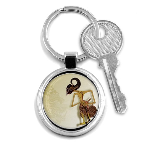 Gunungan Wayang Wallpaper Key Chain (Round) from ArtsNow.com Front