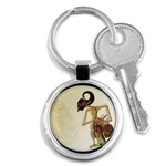 Gunungan Wayang Wallpaper Key Chain (Round)