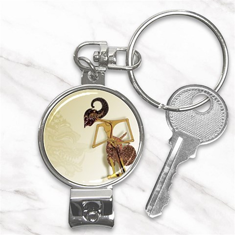 Gunungan Wayang Wallpaper Nail Clippers Key Chain from ArtsNow.com Front