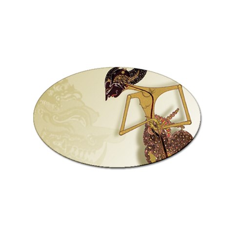 Gunungan Wayang Wallpaper Sticker (Oval) from ArtsNow.com Front