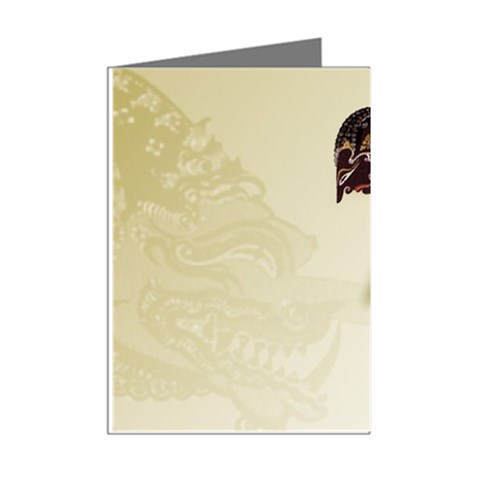 Gunungan Wayang Wallpaper Mini Greeting Cards (Pkg of 8) from ArtsNow.com Right
