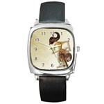 Gunungan Wayang Wallpaper Square Metal Watch