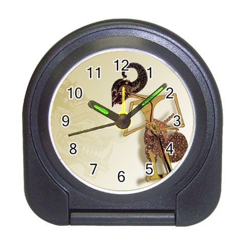 Gunungan Wayang Wallpaper Travel Alarm Clock from ArtsNow.com Front