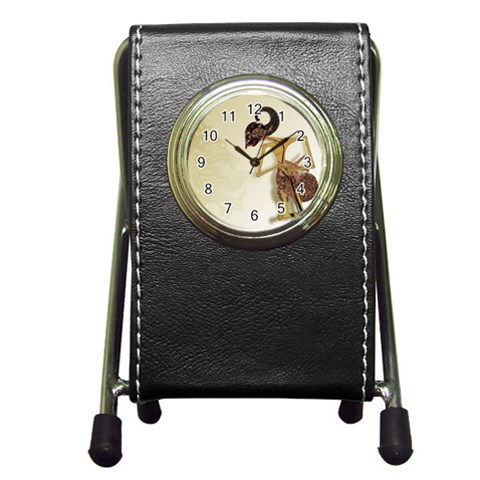 Gunungan Wayang Wallpaper Pen Holder Desk Clock from ArtsNow.com Front