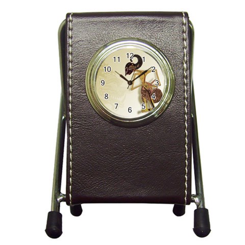 Gunungan Wayang Wallpaper Pen Holder Desk Clock from ArtsNow.com Front