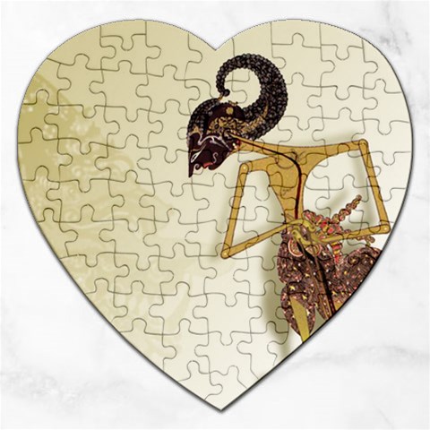 Gunungan Wayang Wallpaper Jigsaw Puzzle (Heart) from ArtsNow.com Front
