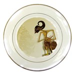 Gunungan Wayang Wallpaper Porcelain Plate