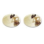 Gunungan Wayang Wallpaper Cufflinks (Oval)
