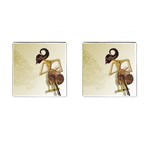 Gunungan Wayang Wallpaper Cufflinks (Square)