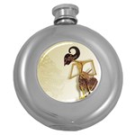 Gunungan Wayang Wallpaper Hip Flask (5 oz)