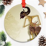 Gunungan Wayang Wallpaper Round Ornament (Two Sides)