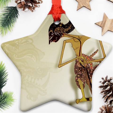 Gunungan Wayang Wallpaper Star Ornament (Two Sides) from ArtsNow.com Front