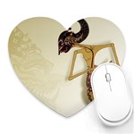 Gunungan Wayang Wallpaper Heart Mousepad