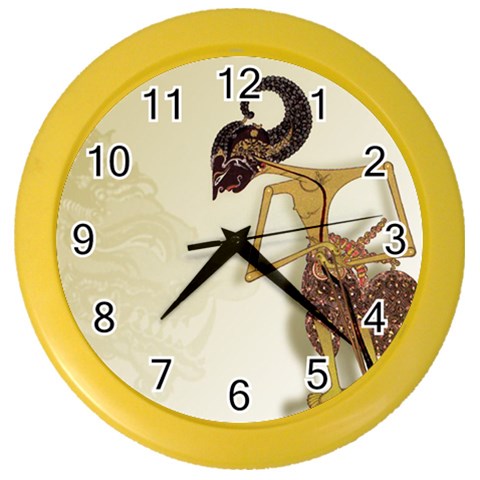 Gunungan Wayang Wallpaper Color Wall Clock from ArtsNow.com Front