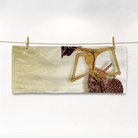 Gunungan Wayang Wallpaper Hand Towel from ArtsNow.com Front