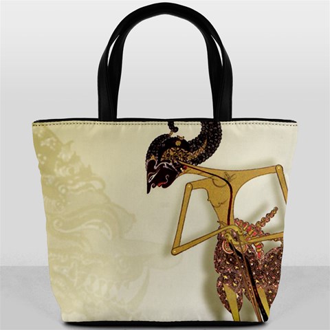 Gunungan Wayang Wallpaper Bucket Bag from ArtsNow.com Front