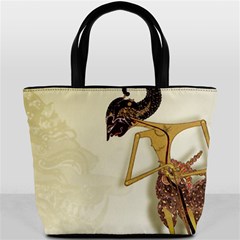Gunungan Wayang Wallpaper Bucket Bag from ArtsNow.com Front
