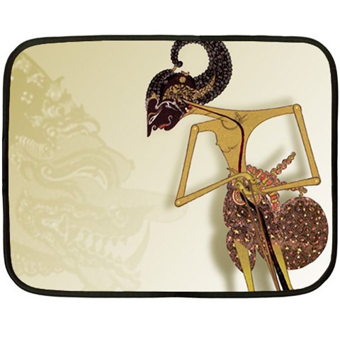 Gunungan Wayang Wallpaper Double Sided Fleece Blanket (Mini) from ArtsNow.com 35 x27  Blanket Back