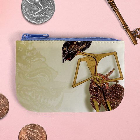 Gunungan Wayang Wallpaper Mini Coin Purse from ArtsNow.com Front