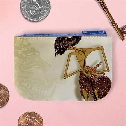 Gunungan Wayang Wallpaper Mini Coin Purse from ArtsNow.com Back
