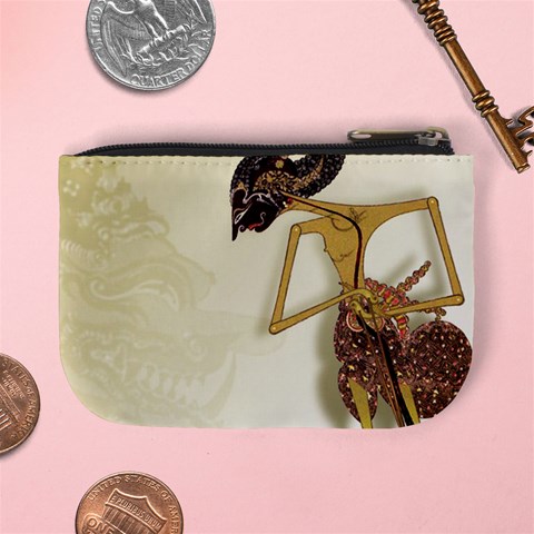 Gunungan Wayang Wallpaper Mini Coin Purse from ArtsNow.com Back