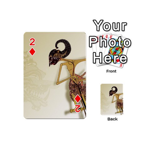 Gunungan Wayang Wallpaper Playing Cards 54 (Mini) from ArtsNow.com Front - Diamond2