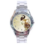 Gunungan Wayang Wallpaper Stainless Steel Analogue Watch