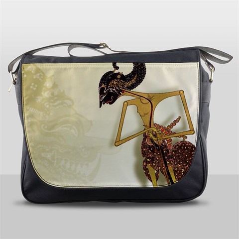 Gunungan Wayang Wallpaper Messenger Bag from ArtsNow.com Front