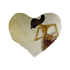 Gunungan Wayang Wallpaper Standard 16  Premium Heart Shape Cushion  from ArtsNow.com Back