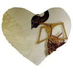 Gunungan Wayang Wallpaper Large 19  Premium Heart Shape Cushion