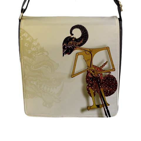 Gunungan Wayang Wallpaper Flap Closure Messenger Bag (L) from ArtsNow.com Front