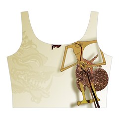 Gunungan Wayang Wallpaper Midi Sleeveless Dress from ArtsNow.com Top Front