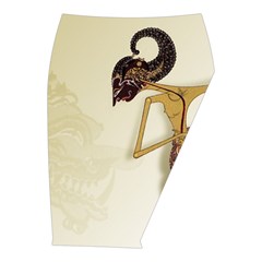 Gunungan Wayang Wallpaper Midi Wrap Pencil Skirt from ArtsNow.com  Front Right 