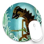 Lukisan Wayang Kulit Round Mousepad