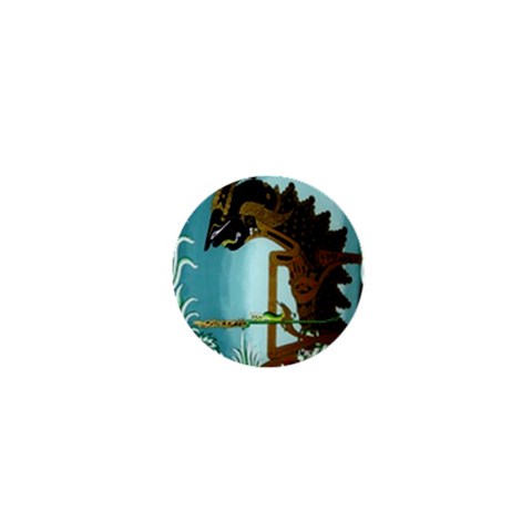 Lukisan Wayang Kulit 1  Mini Button from ArtsNow.com Front
