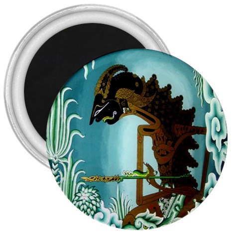 Lukisan Wayang Kulit 3  Magnet from ArtsNow.com Front