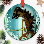 Lukisan Wayang Kulit Ornament (Round)