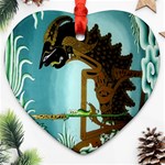 Lukisan Wayang Kulit Ornament (Heart)
