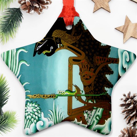 Lukisan Wayang Kulit Ornament (Star) from ArtsNow.com Front
